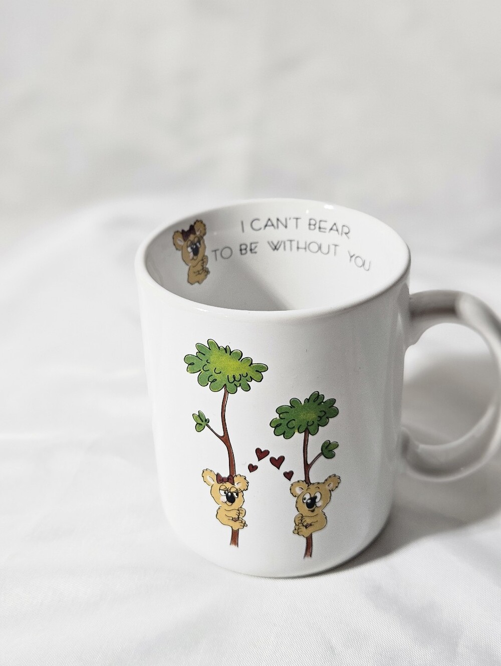 Papel Inc Vintage Vagabond Creations. I Can't Bear To Be Without You Cup.